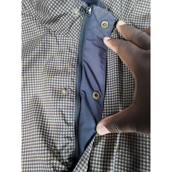 DryJoys‎ FootJoy Pullover Golf Windbreaker Houndstooth Lightweight Men Sz M - Picture 5 of 12